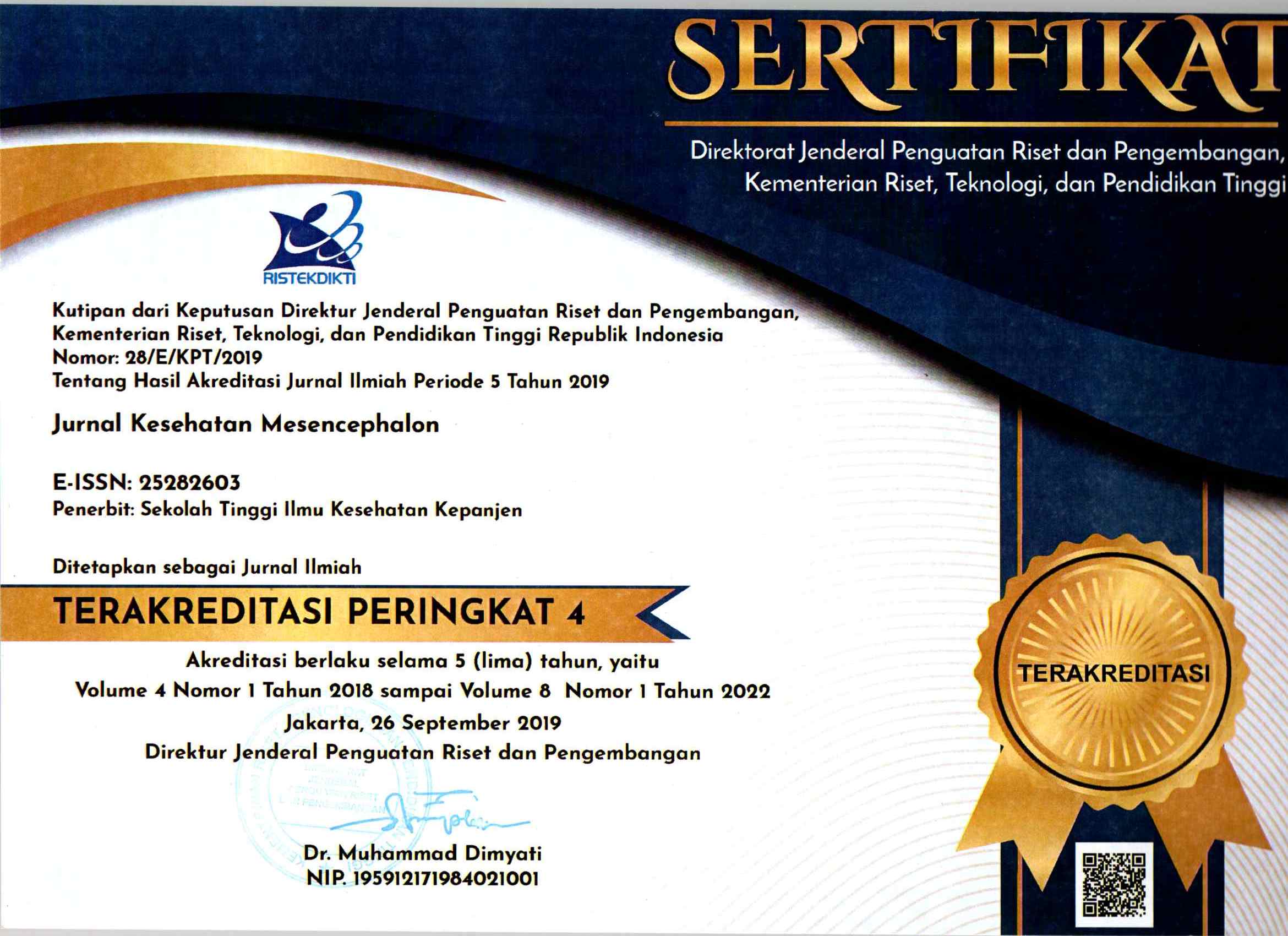 Sertifikat Akreditasi Sinta